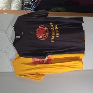 (2) Men's size XL halloween shirts, never worn